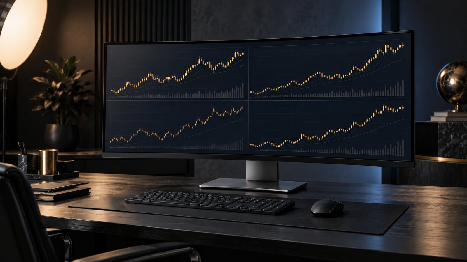 Gold market prediction displayed as nested XAUUSD candle paths