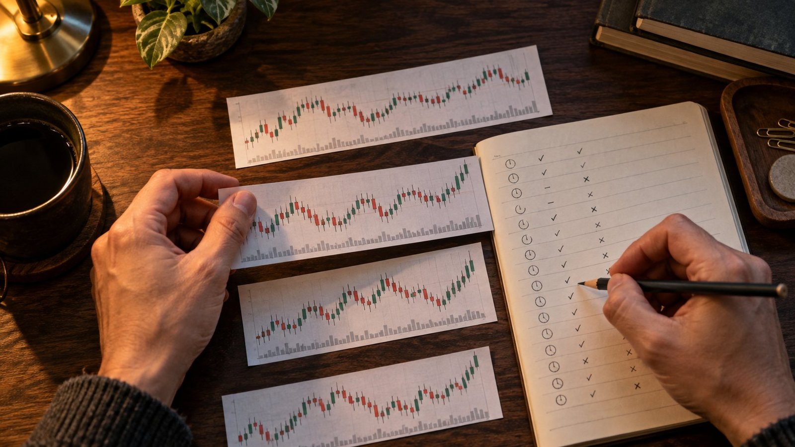 Forecasts Against Outcomes Forex prediction model validation records compared with realized OHLC candles