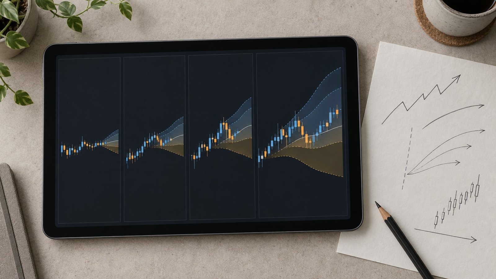 Annotated PRISM Snapshot Annotated 48-hour energy shock forex prediction snapshot across M15 H1 H4 and D1