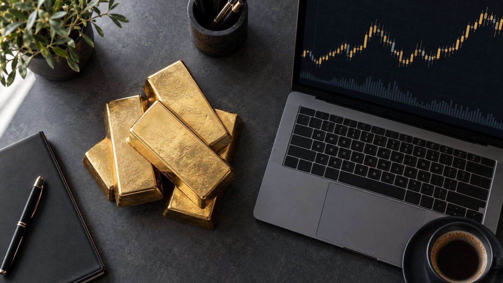 Gold investment prediction and ETF flow timing shown beside an XAU/USD chart