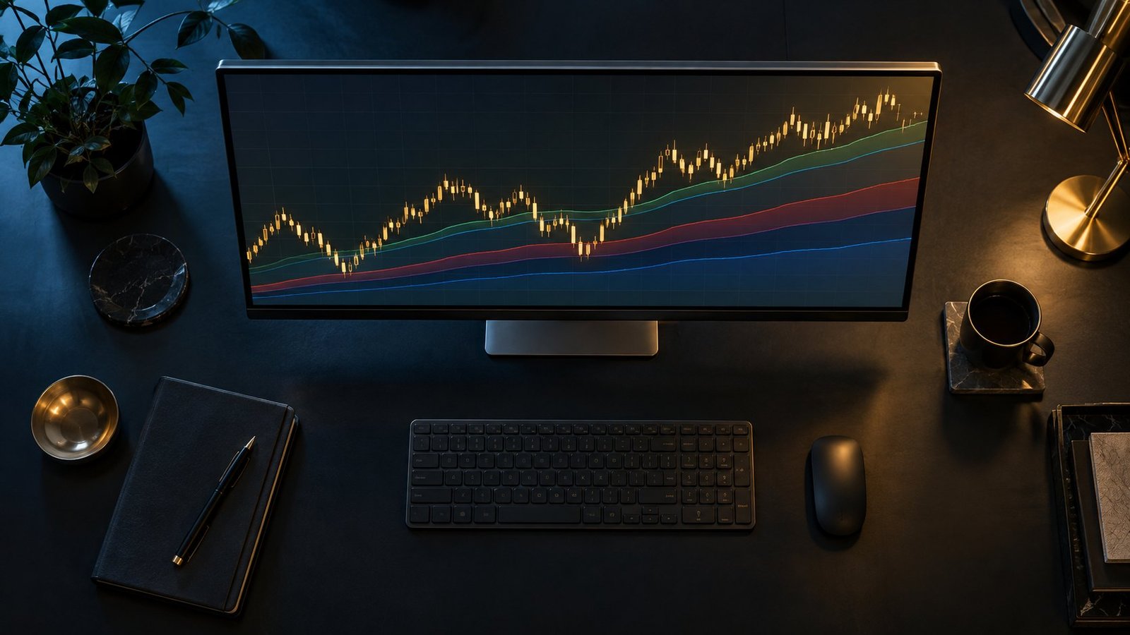 Gold price prediction today shown as a four-timeframe candlestick audit